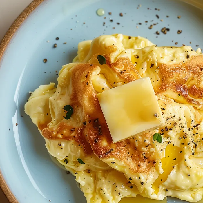 Receita de omelete com manteiga