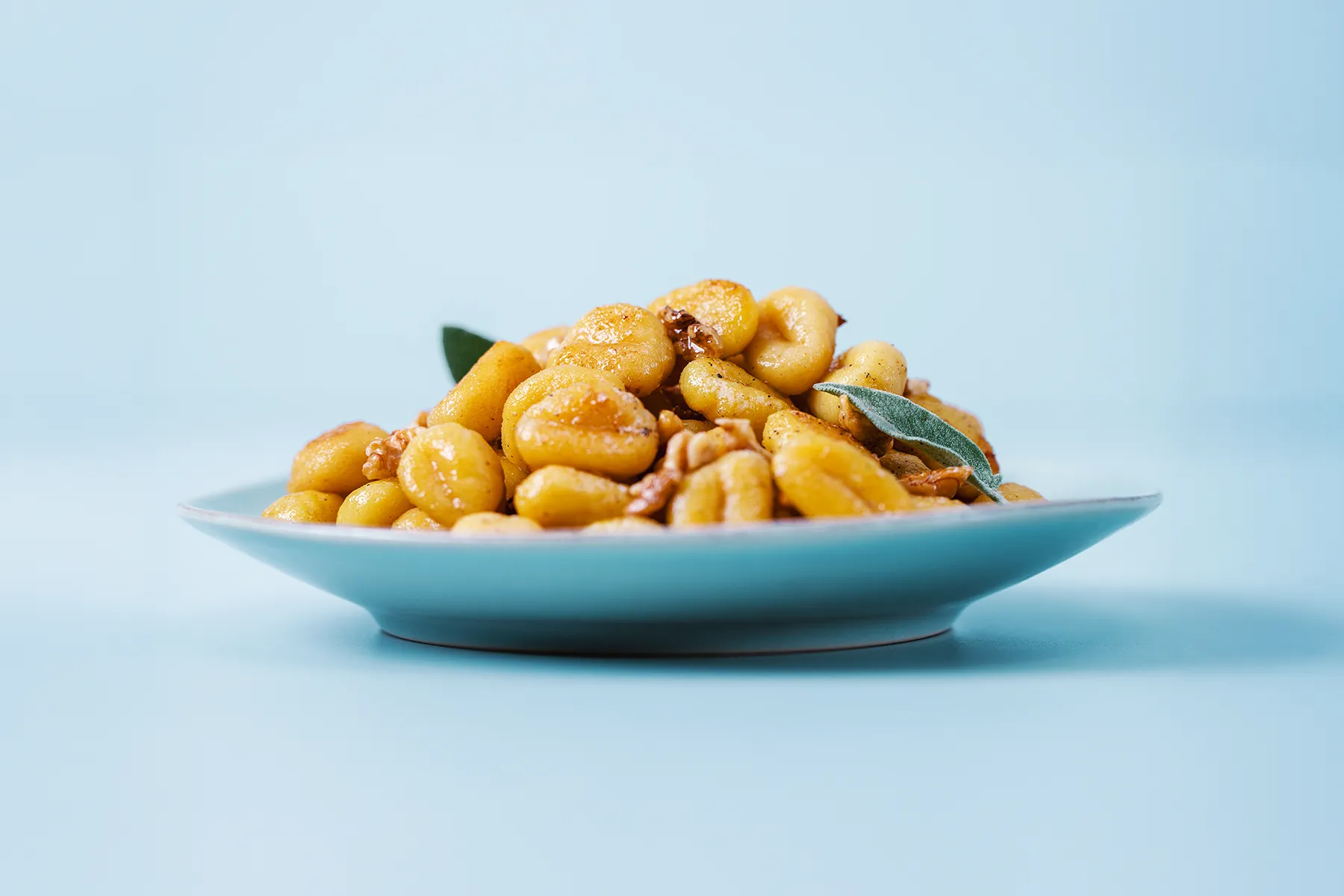 Receita de gnocchi com manteiga e sálvia
