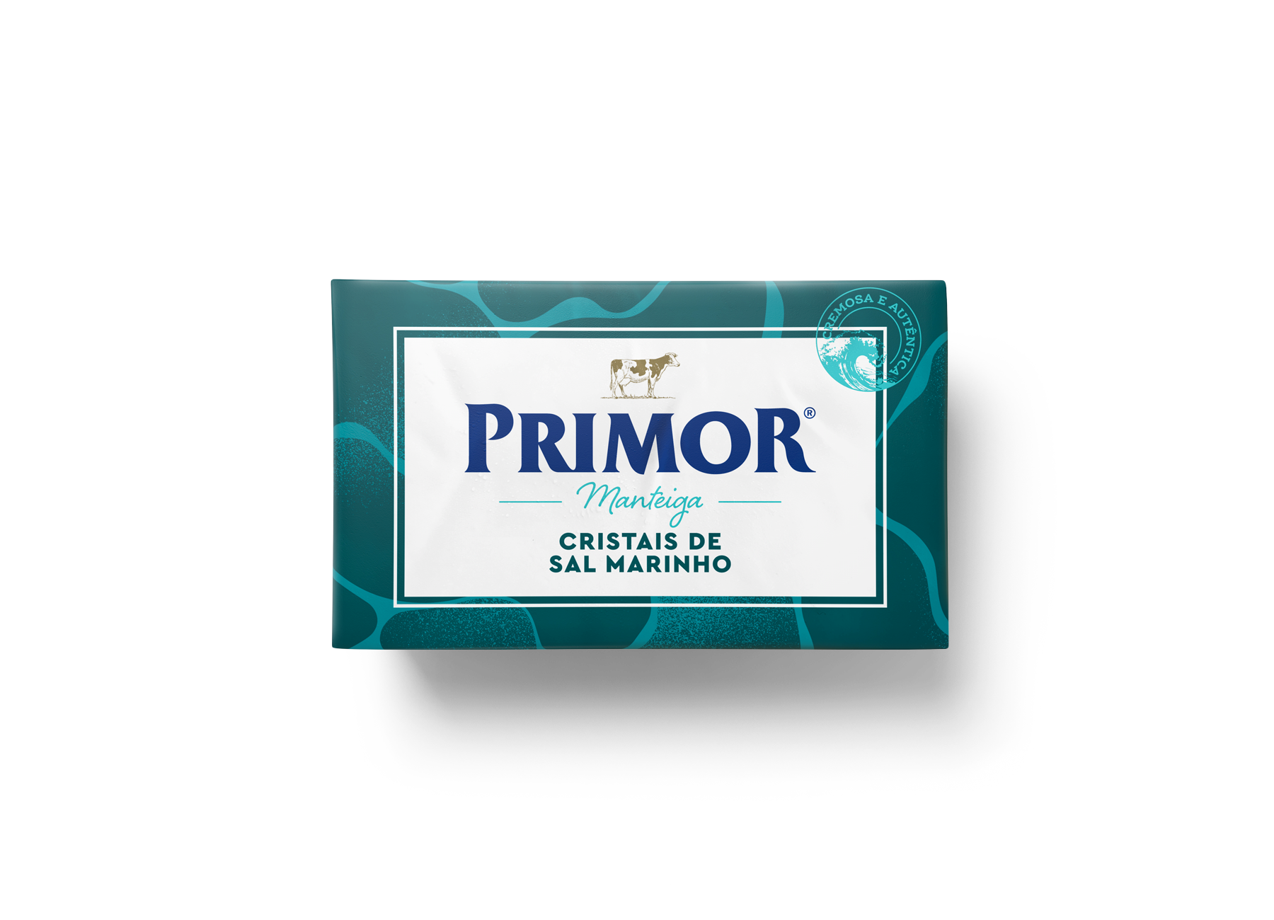 Manteiga com cristais de sal marinho