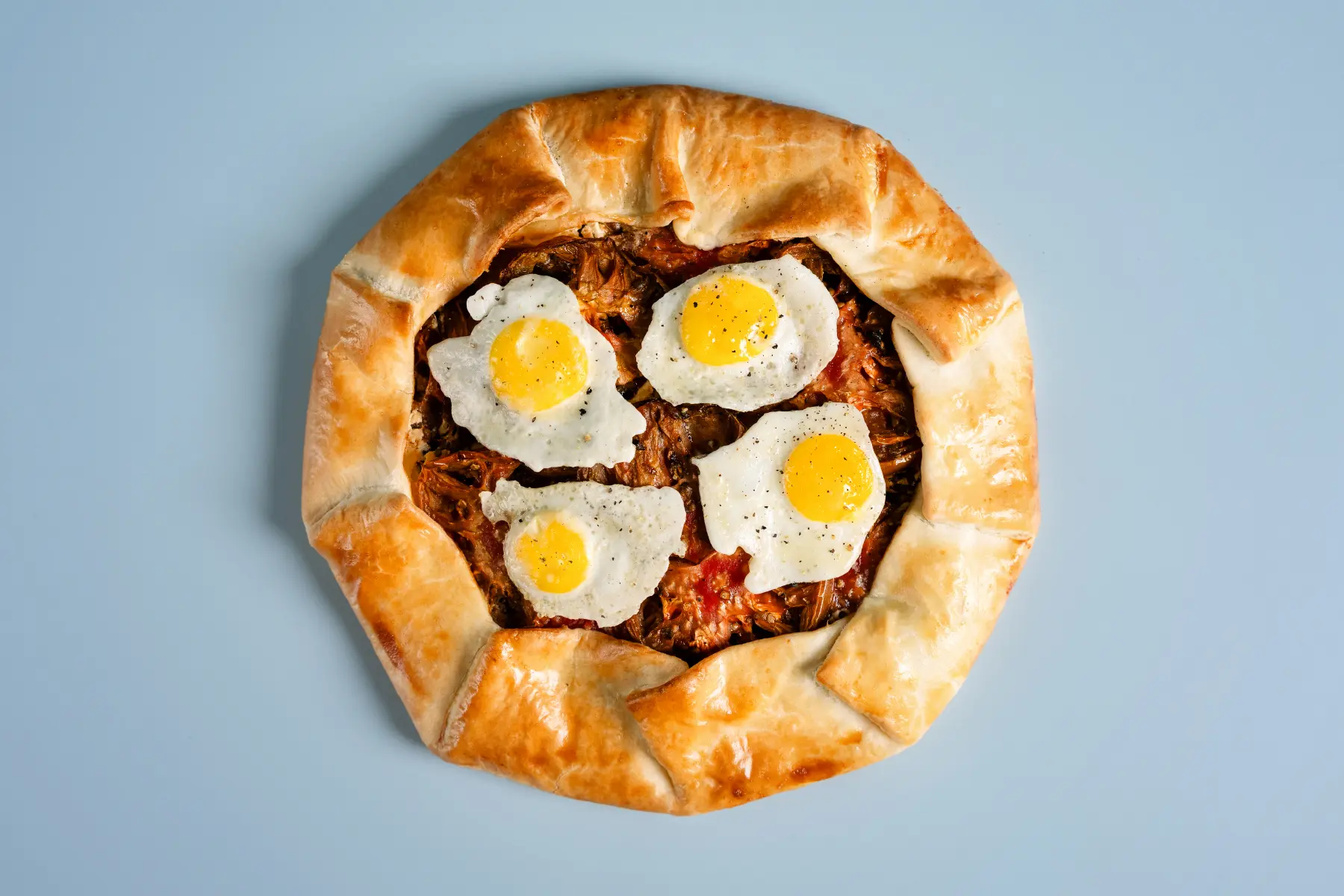 GALETTE COM OVOS DE CODORNIZ